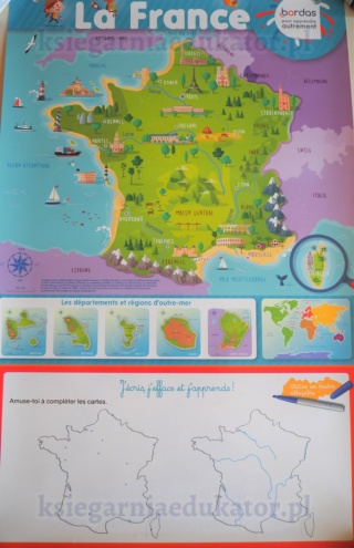 La France - mapa Francji