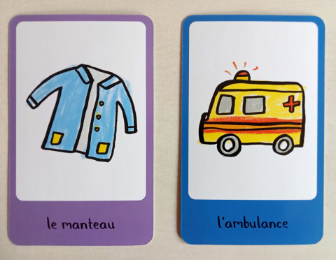 Cartes d'apprentissage - Mes 100 premiers mots : cartes de jeu et d'apprentissage : ma maison, ma famille, les animaux...