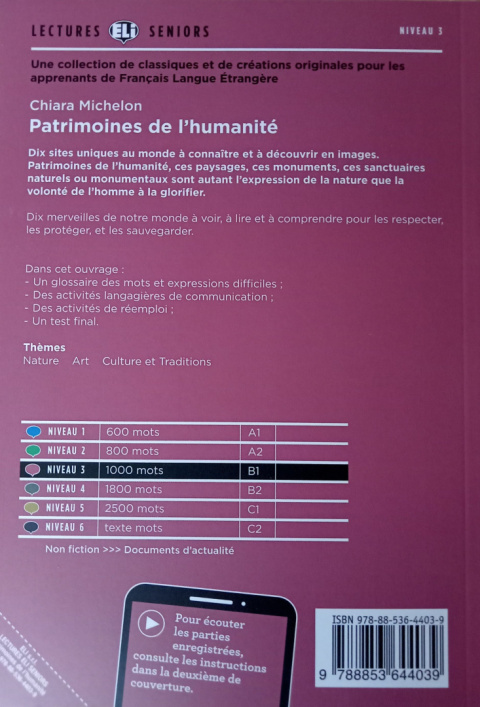 Patrimoines de l’humanité B1 + audio online