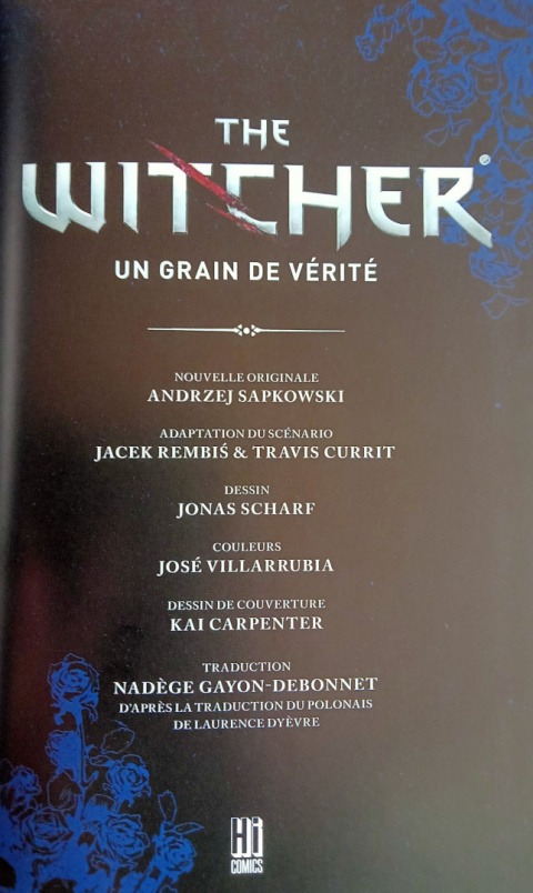 The Witcher 1 (comics) : Un grain de vérité