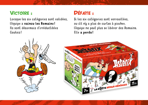 Astérix La boite remue-méninges avec 78 cartes et 1 livret