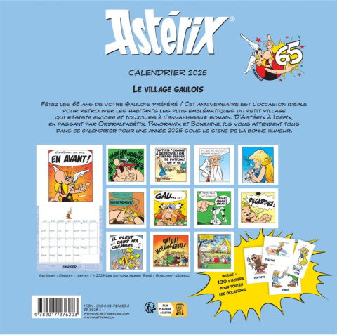 Calendrier Astérix 2025 Le village gaulois Calendrier Astérix 2025 Le village gaulois