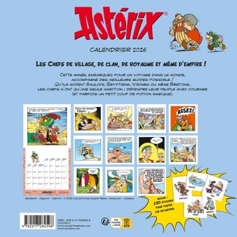 Calendrier Astérix 2026 Calendrier Astérix 2026