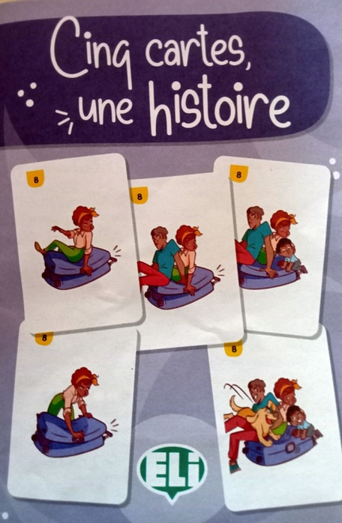 Cinq cartes, Une Histoire - gra językowa Cinq cartes, Une Histoire - gra językowa
