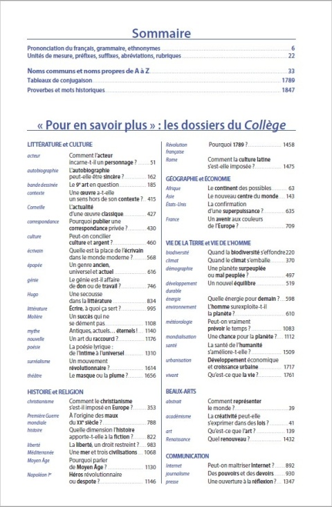 Le dictionnaire Larousse du collège - 11/15 ans Le dictionnaire Larousse du collège - 11/15 ans